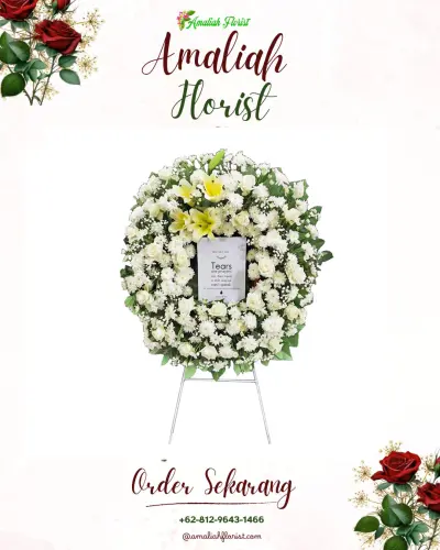 Krans Bunga Duka Cita di Cibeunying Kidul