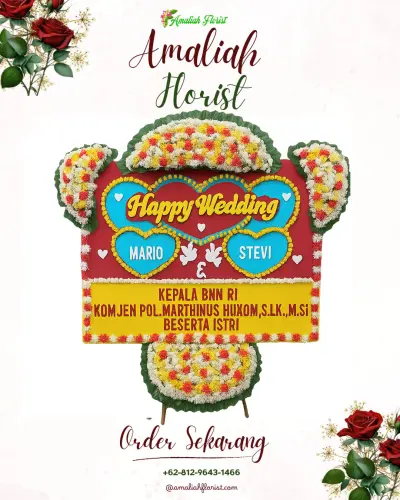 Karangan Papan Bunga Pernikahan di Cibeunying Kidul